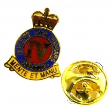 4th Queens Own Hussars Lapel Pin Badge (Metal / Enamel)